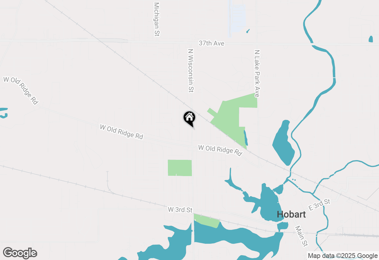 Map of 244 N Wisconsin Street, Hobart, IN 46342