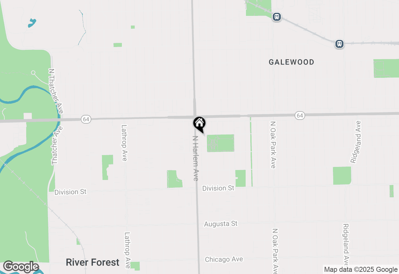 Map of 1447 N Harlem Avenue #A, Oak Park, IL 60302