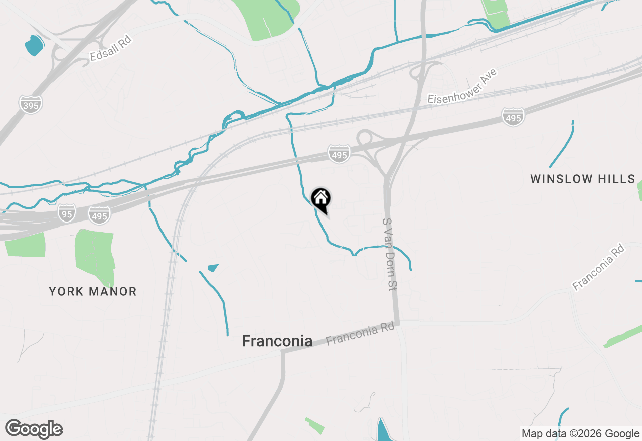 Map of 5872 Langton Drive, Alexandria, VA 22310