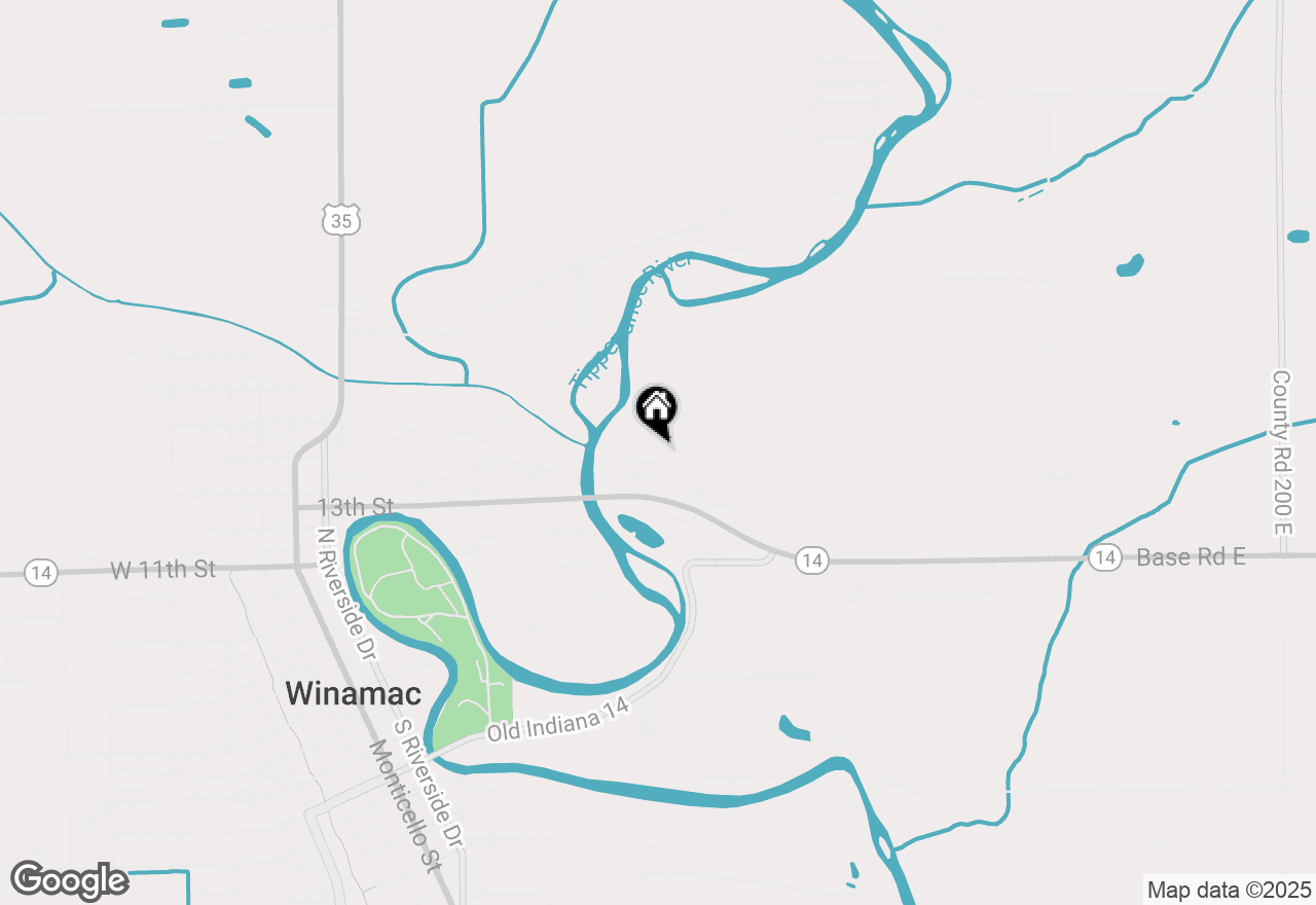 Map of 800 E Oak View, Winamac, IN 46996