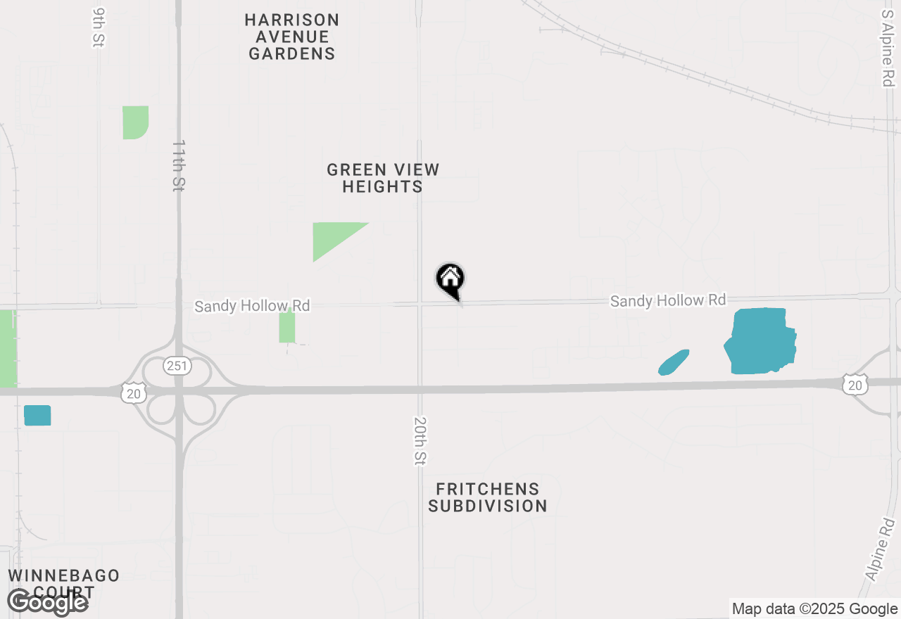 Map of 2431 Sandy Hollow Road, Rockford, IL 61109