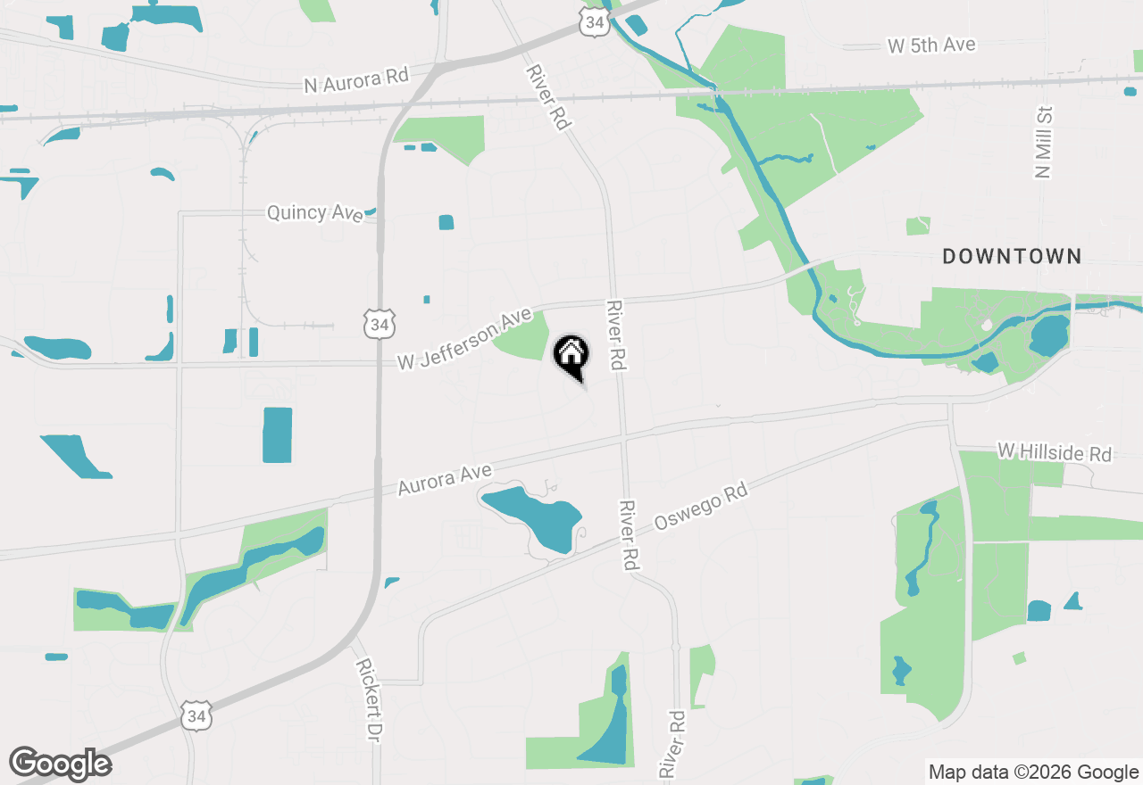 Map of (Address confidential), Naperville, Illinois 60540