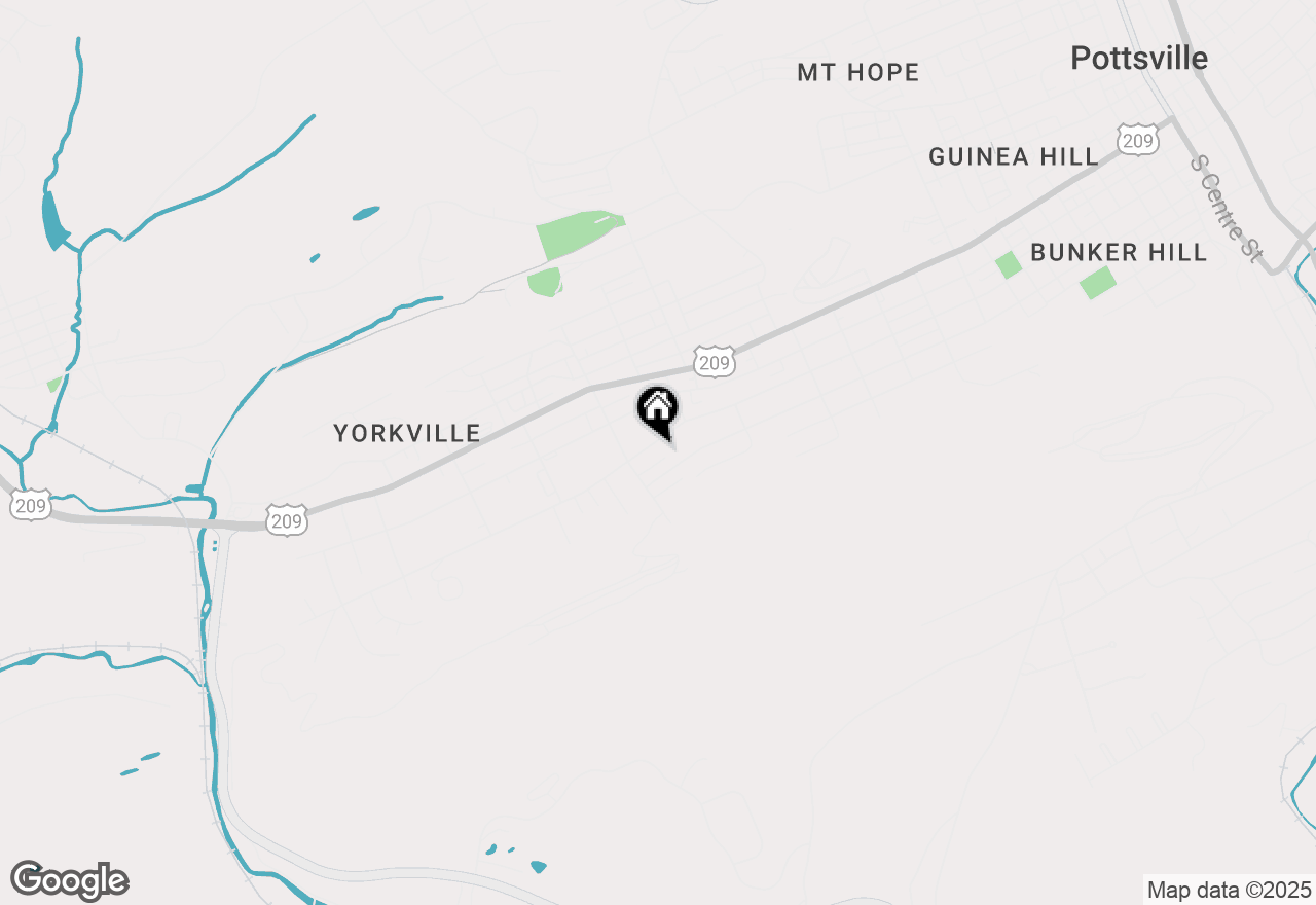 Map of 1941 Mahantongo Street, Pottsville, PA 17901