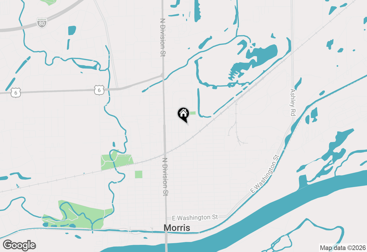 Map of 1224 Grant Street, Morris, IL 60450