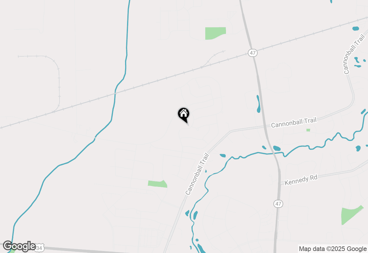 Map of 2441 Alan Dale Lane, Yorkville, IL 60560