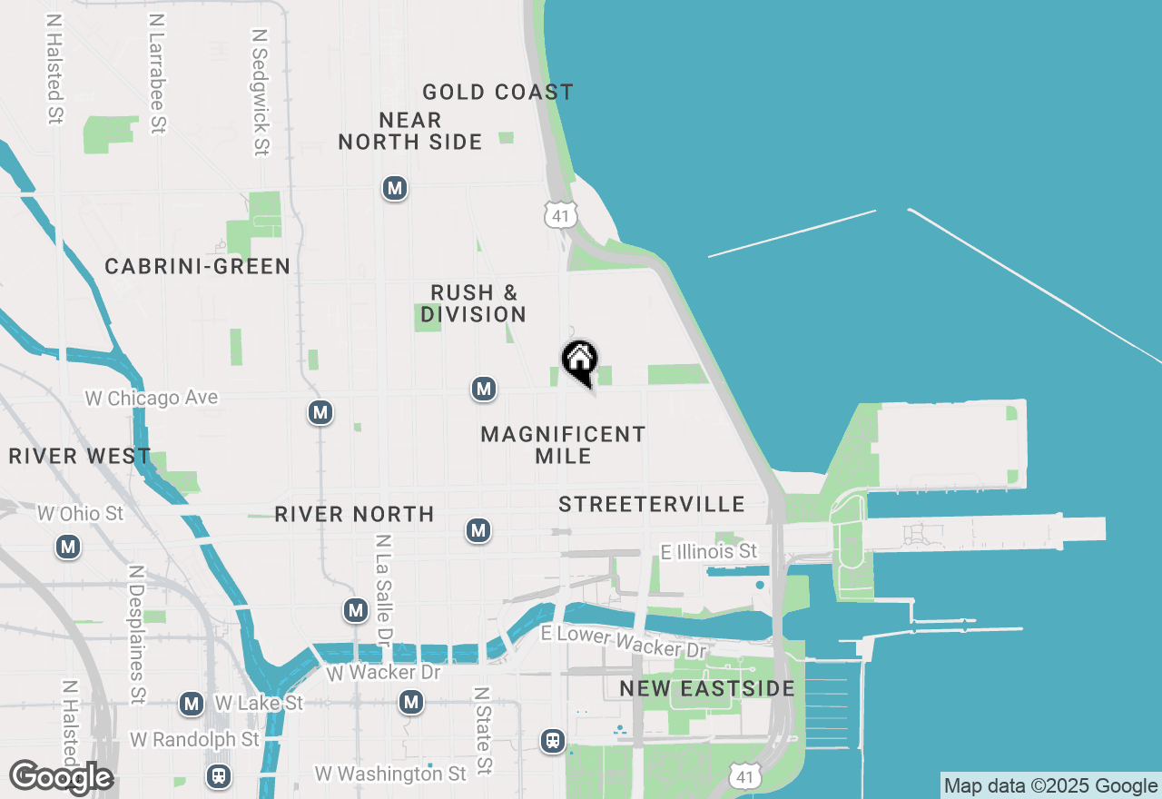 Map of 161 E Chicago Avenue #32H, Chicago, IL 60611