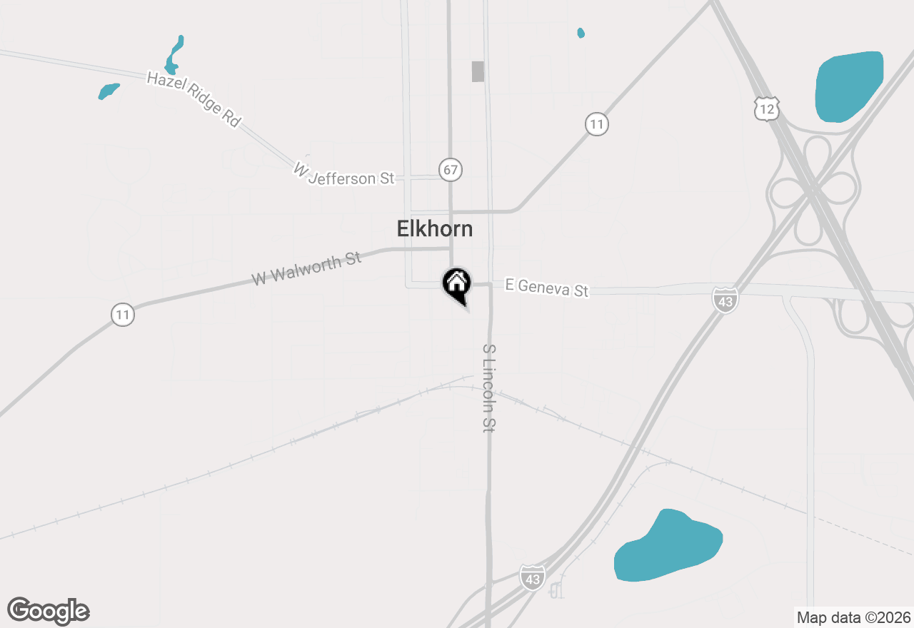 Map of 121 S Wisconsin Street, Elkhorn, WI 53121