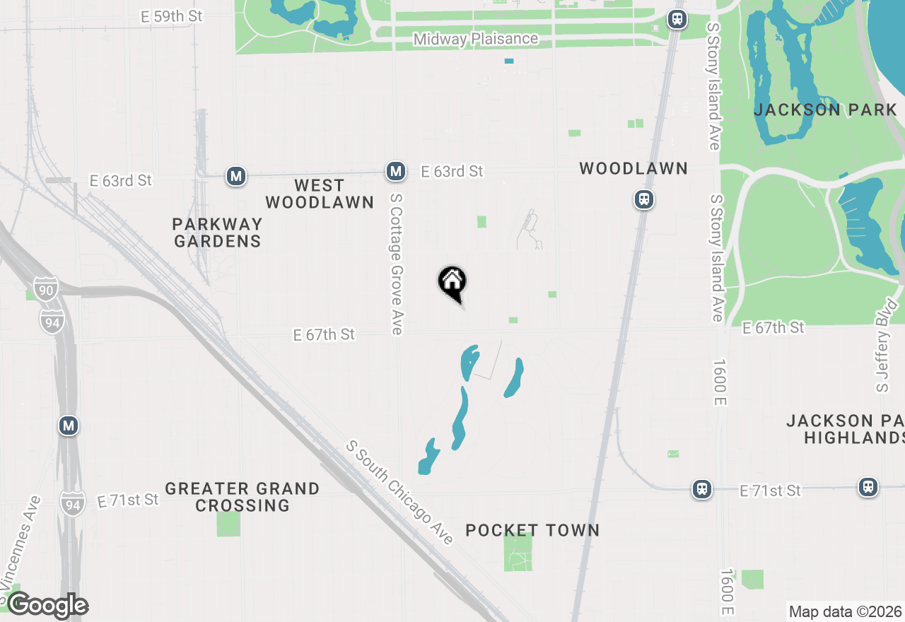 Map of 6626 S Ingleside Avenue, Chicago, IL 60637