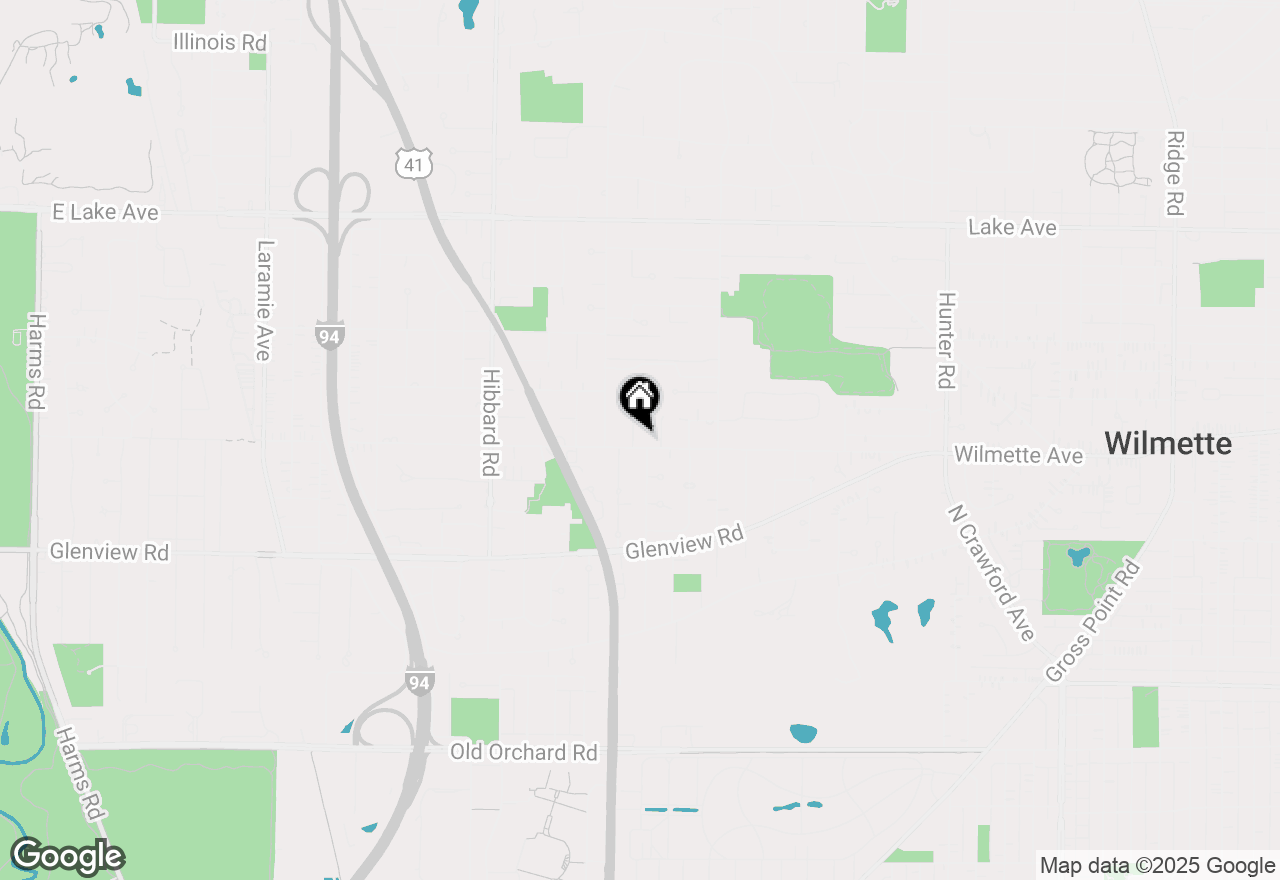 Map of 500 Kin Court, Wilmette, IL 60091