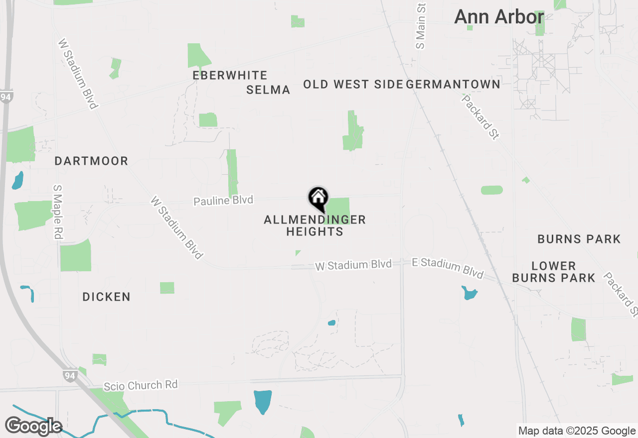 Map of 1134 Hutchins Avenue, Ann Arbor, MI 48103