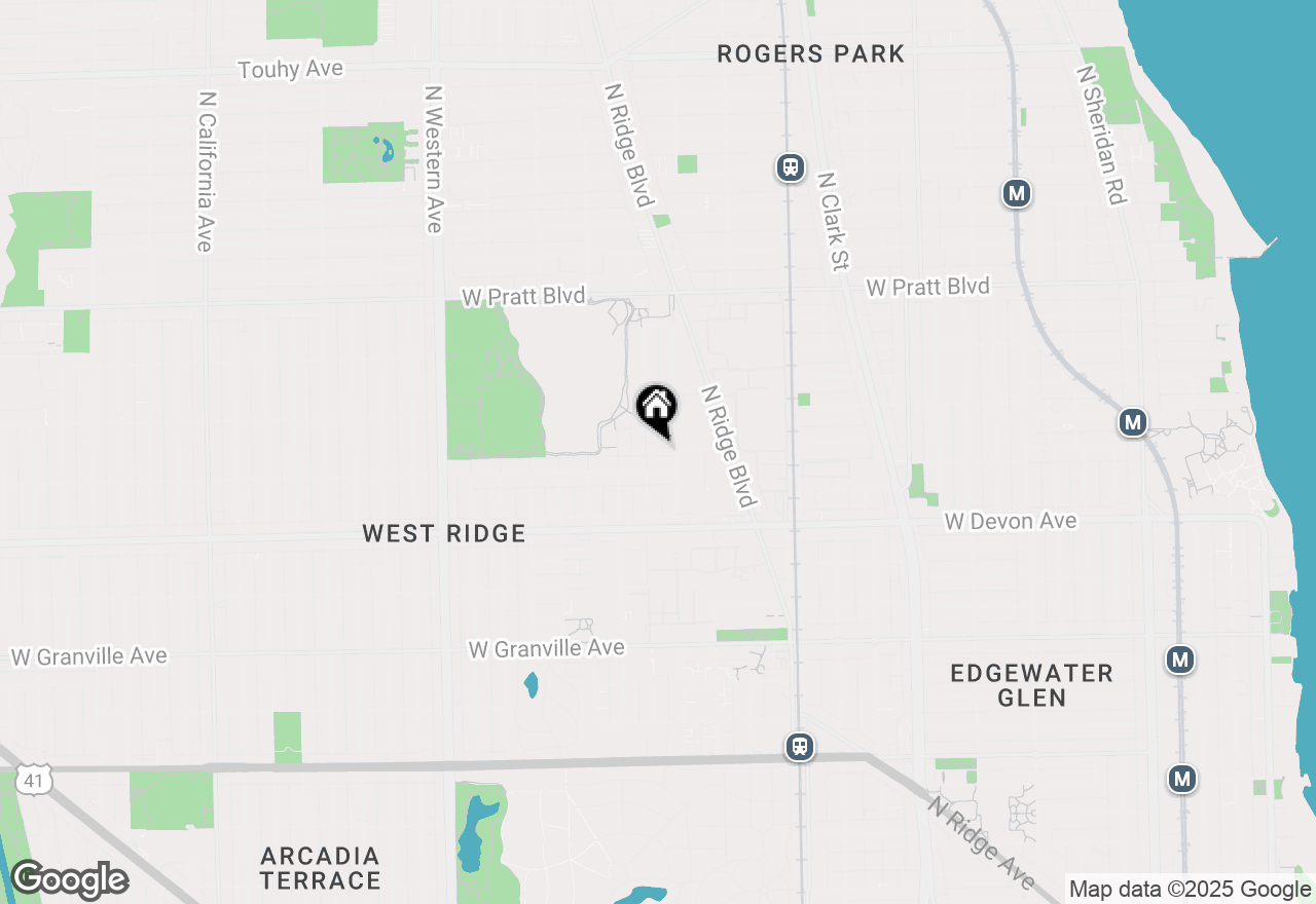 Map of 6521 N Seeley Avenue #1S, Chicago, IL 60645