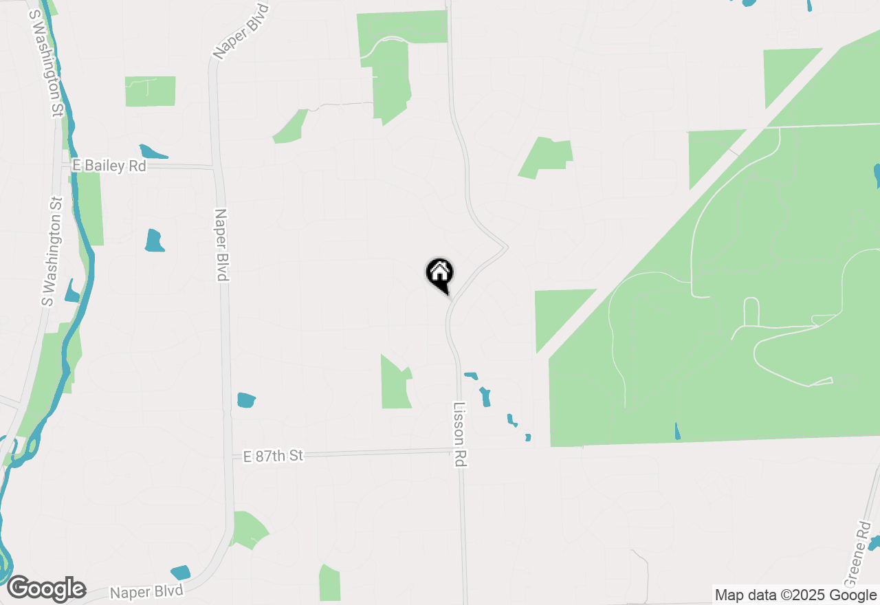 Map of 1357 River Oak Drive, Naperville, IL 60565