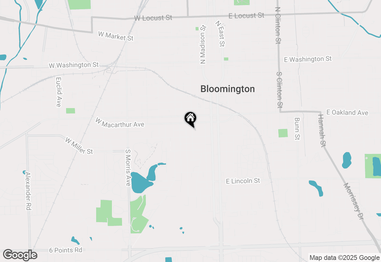 Map of 901 S Lee Street, Bloomington, IL 61701