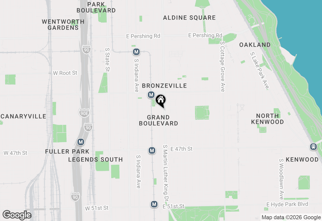 Map of 4414 S King Drive #F, Chicago, IL 60653