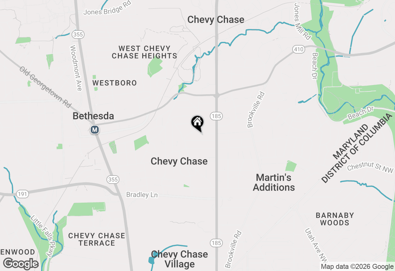 Map of 4004 Virgilia Street, Chevy Chase, MD 20815