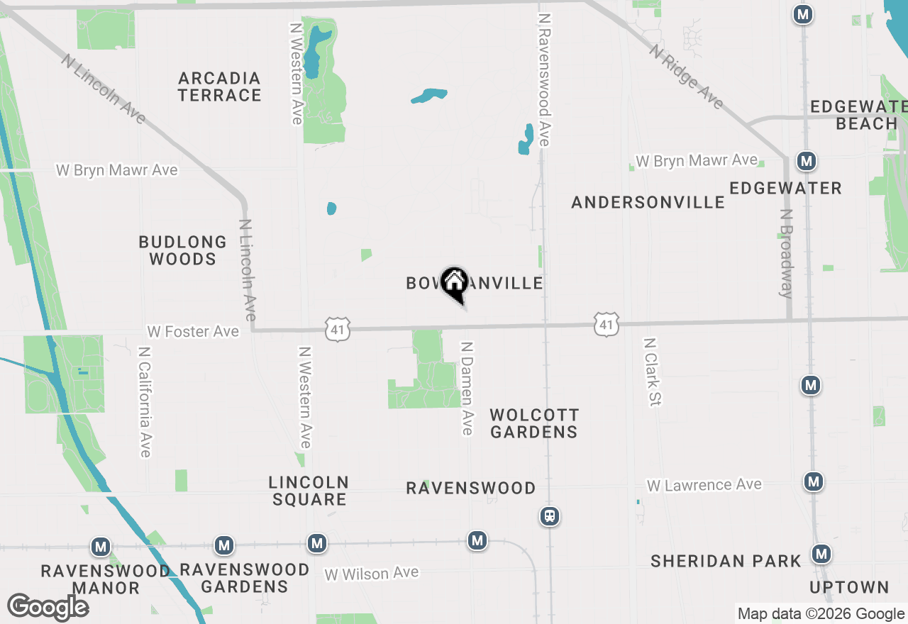 Map of 2013 W Farragut Avenue #1, Chicago, IL 60625