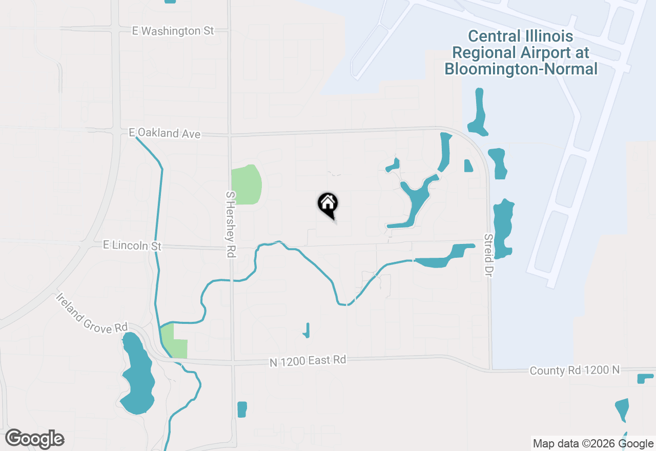 Map of 3205 Dorset Court, Bloomington, IL 61704
