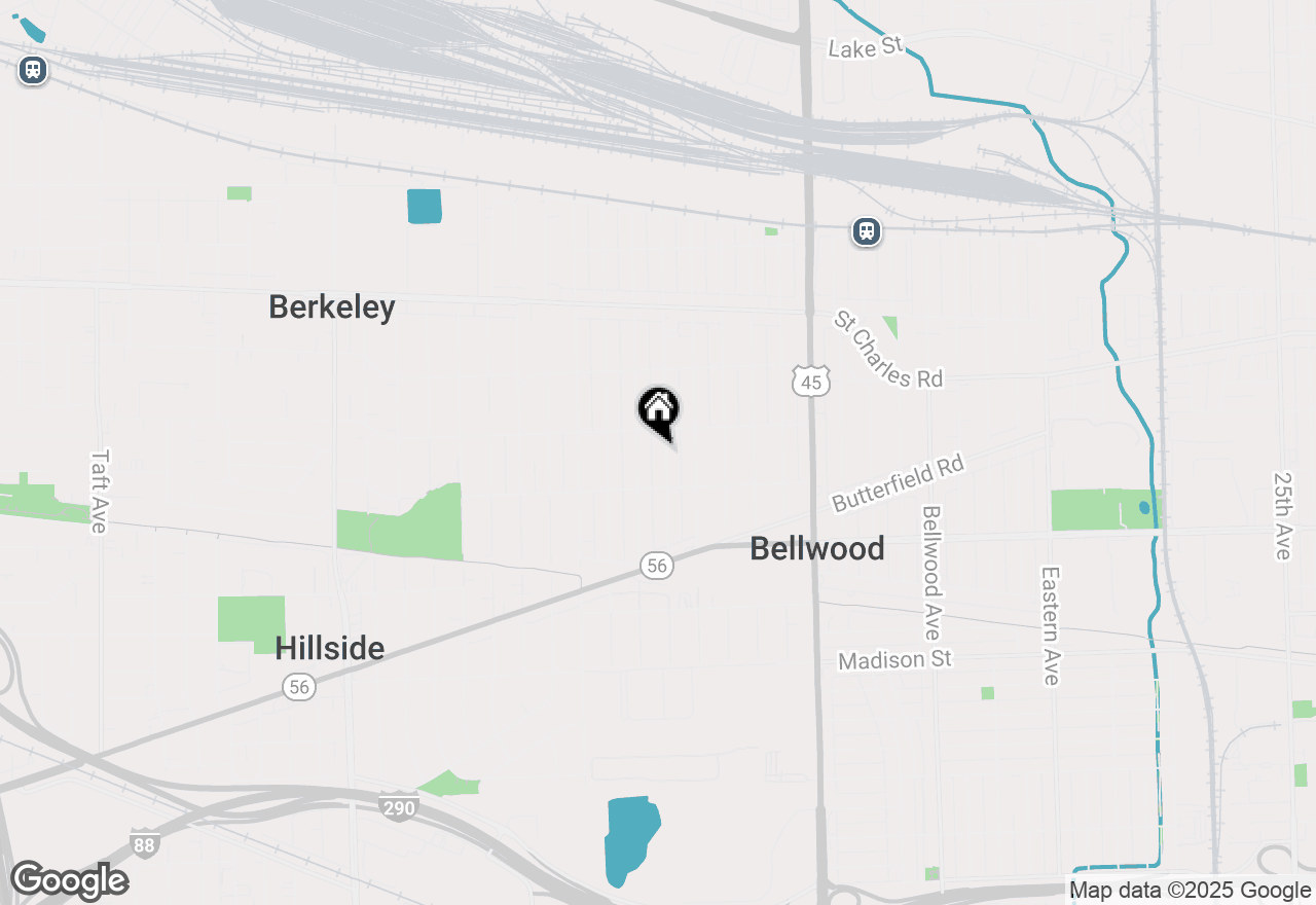 Map of 418 46th Avenue, Bellwood, IL 60104