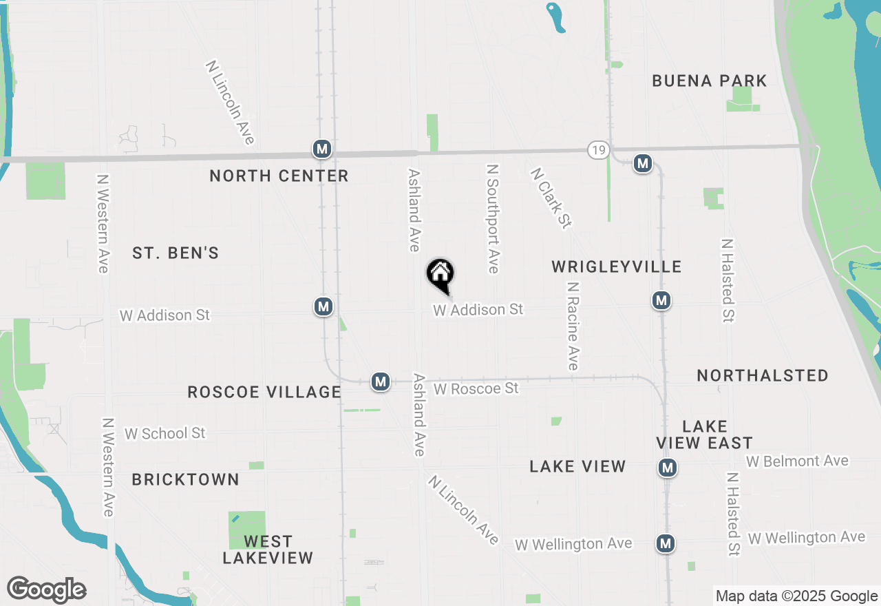 Map of 3607 N Bosworth Avenue #3, Chicago, IL 60613