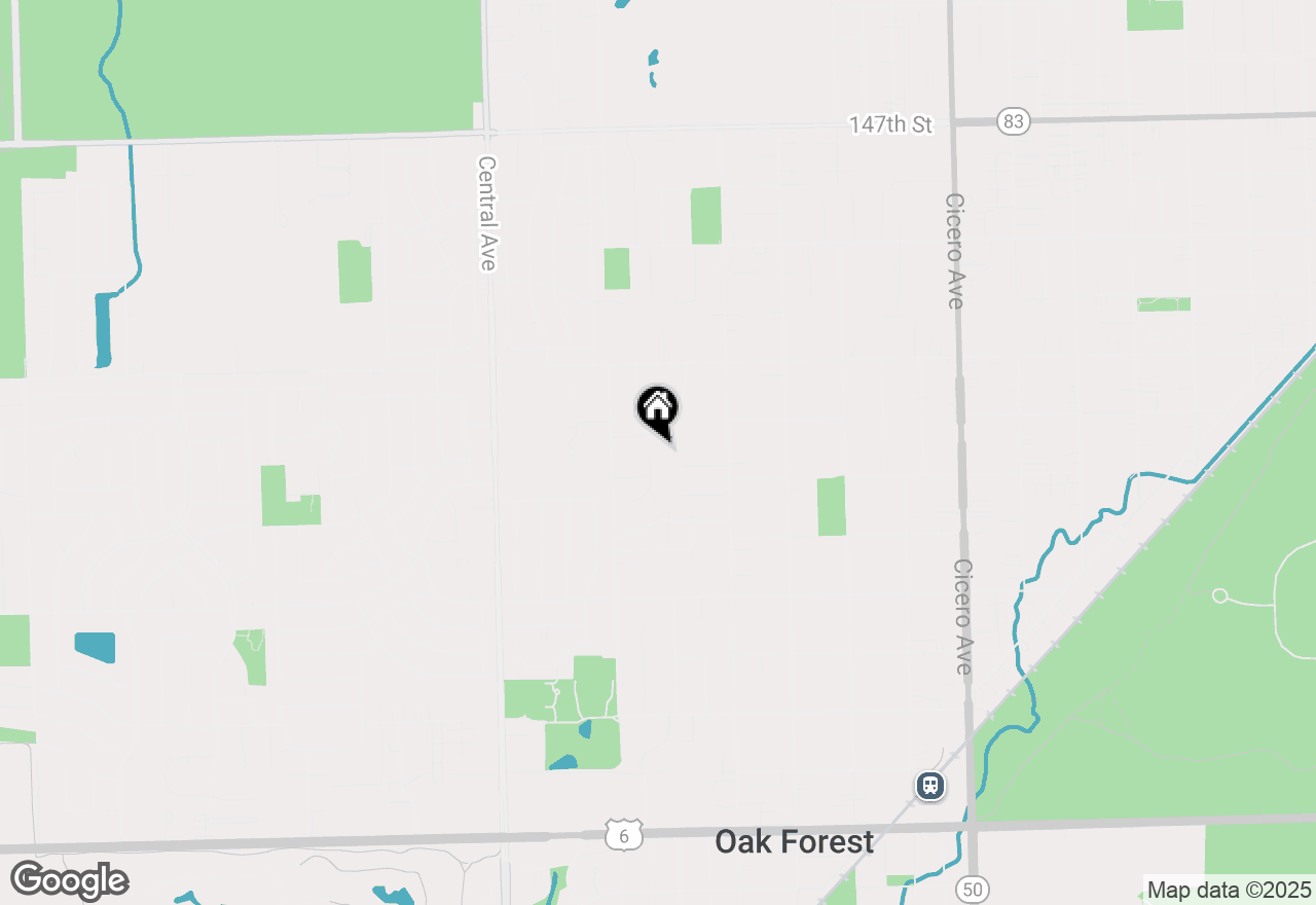 Map of 15340 Holly Court #B, Oak Forest, IL 60452