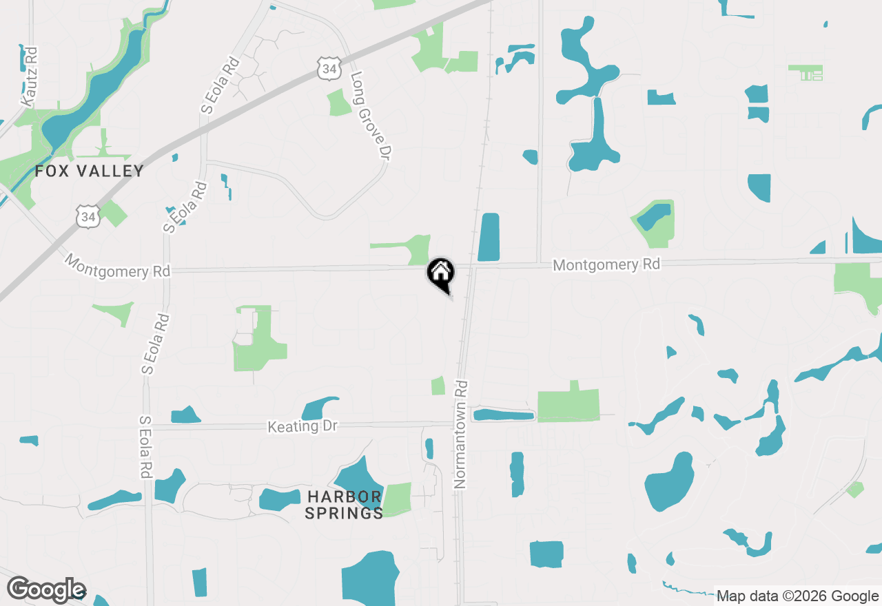 Map of 1363 Andover Drive, Aurora, IL 60504