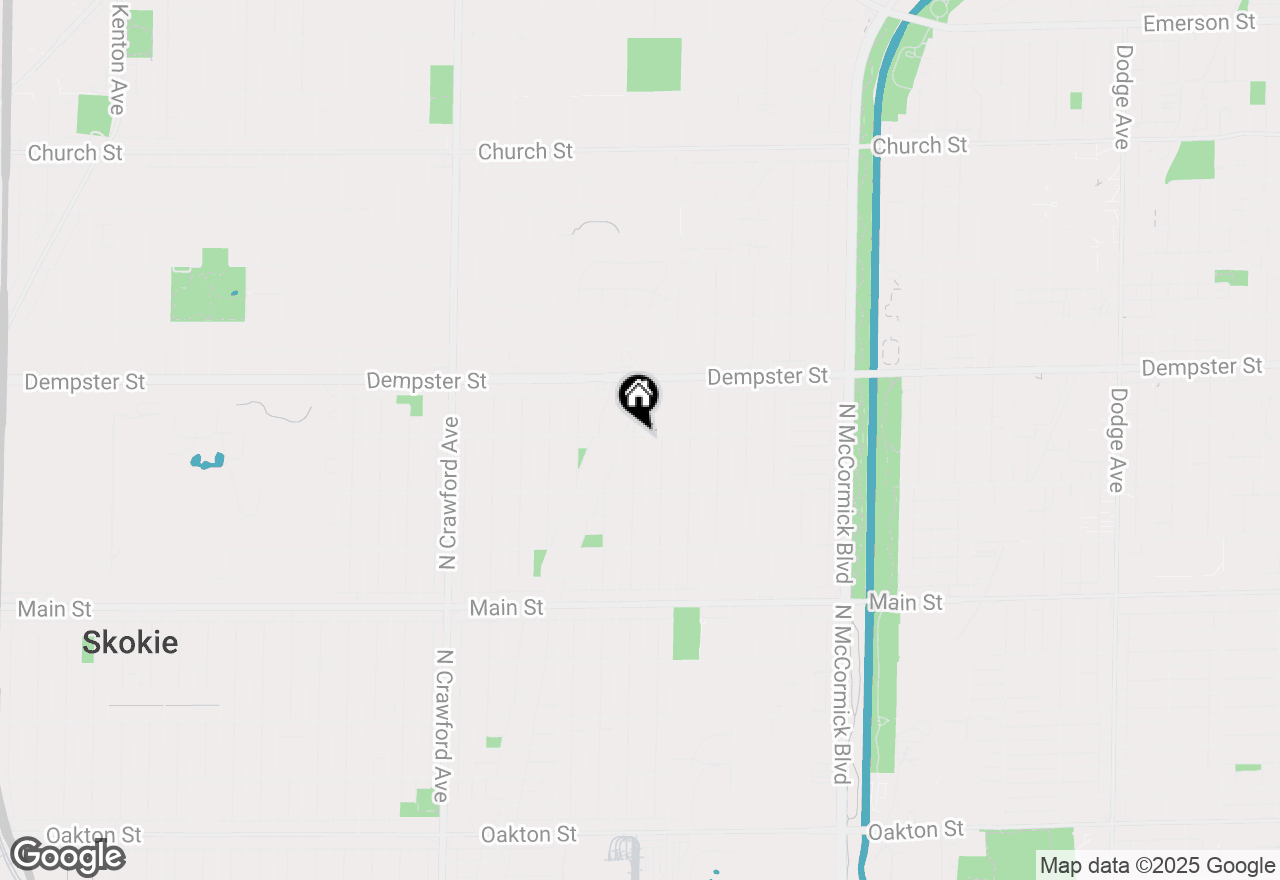 Map of 3639 Crain Street, Skokie, IL 60076