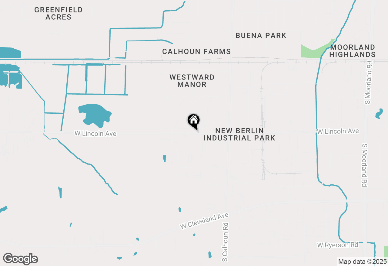 Map of 17650 W Lincoln Ave, New Berlin, WI 53146