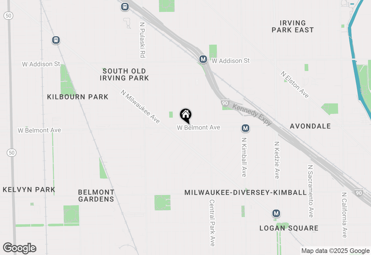 Map of 3203 N Ridgeway Avenue #3C, Chicago, IL 60618