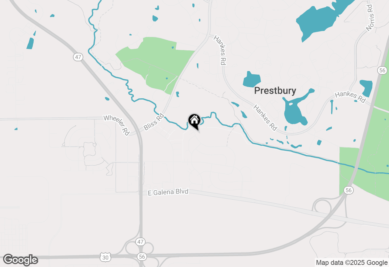 Map of 205 Belle Vue Court #B, Sugar Grove, IL 60554