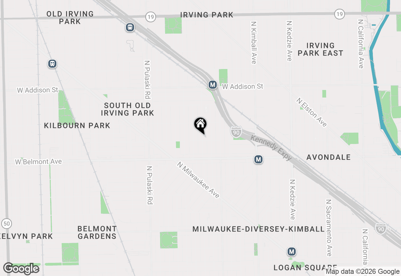 Map of 3306 N Lawndale Avenue, Chicago, IL 60618