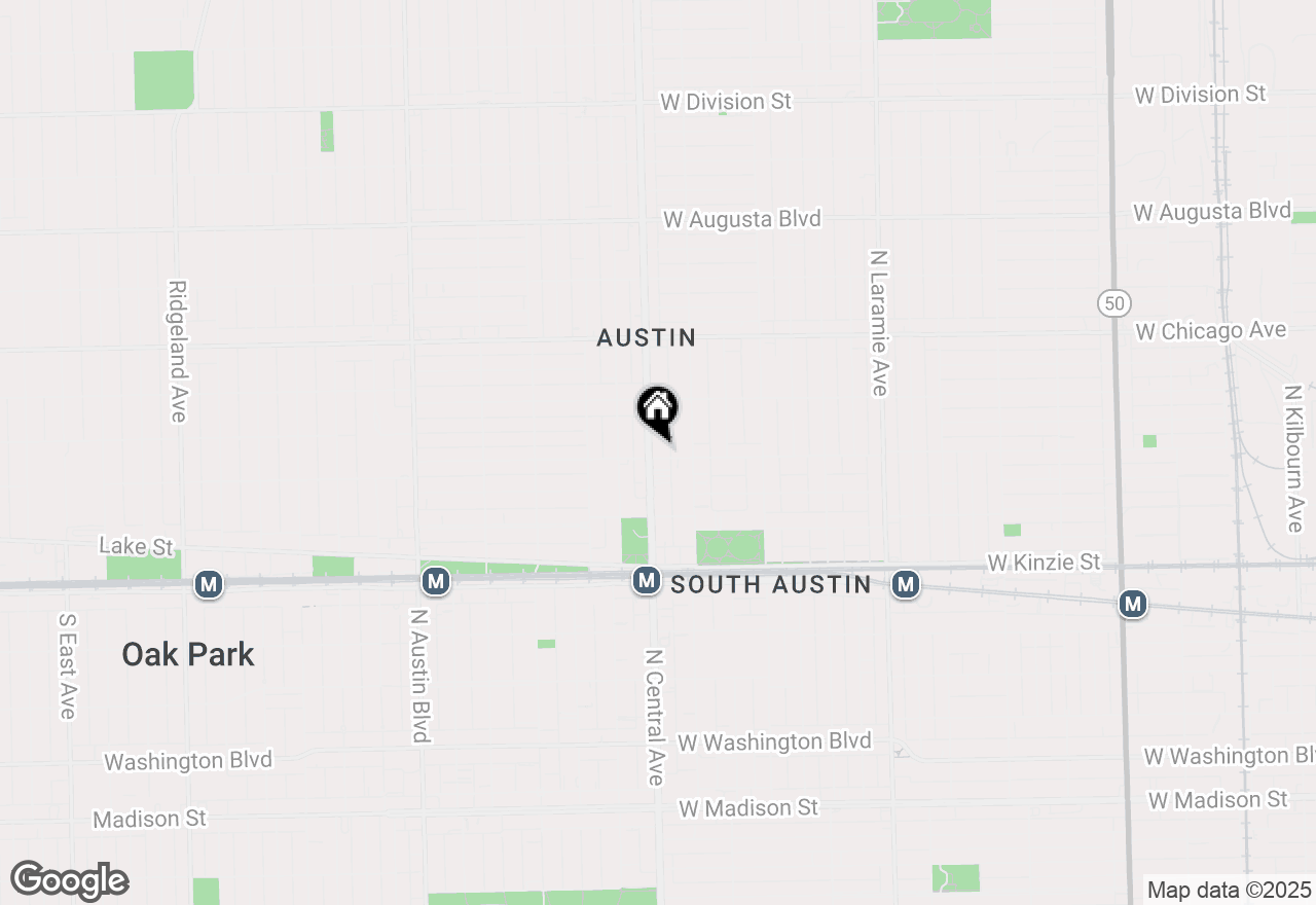 Map of 605 N Central Avenue #3, Chicago, IL 60644