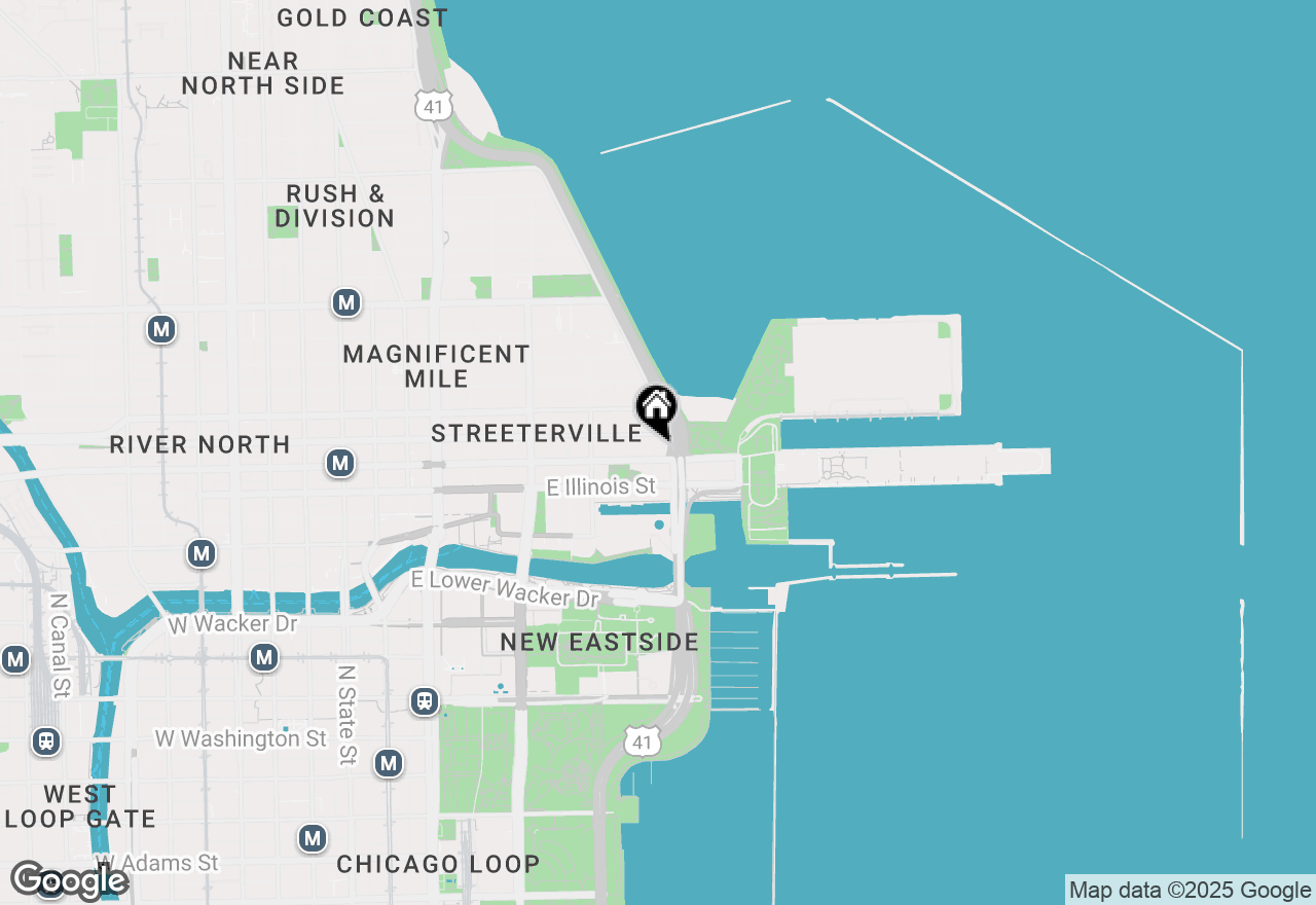 Map of 530 N Lake Shore Drive #1705, Chicago, IL 60611