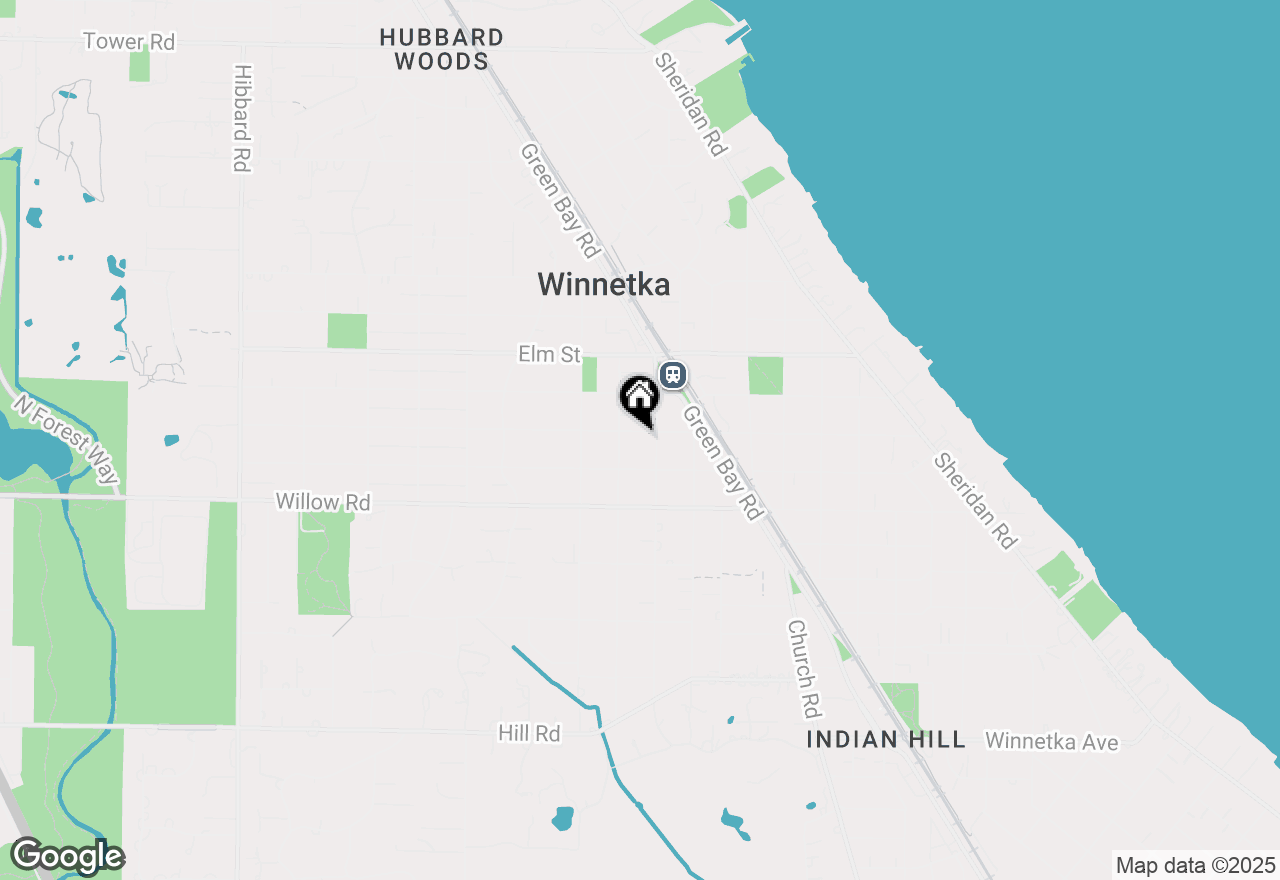 Map of 798 Cherry Street, Winnetka, IL 60093