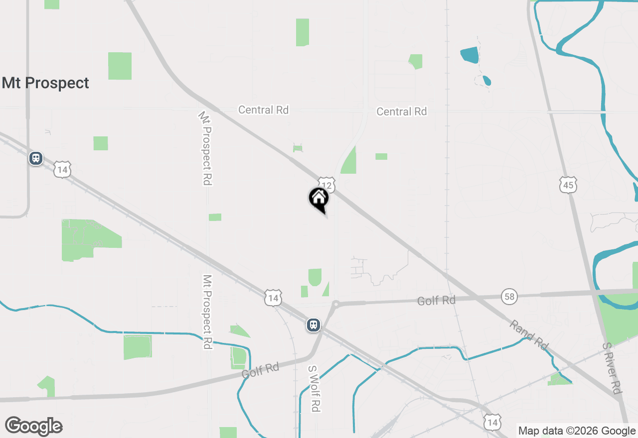 Map of 372 Stratford Road, Des Plaines, IL 60016