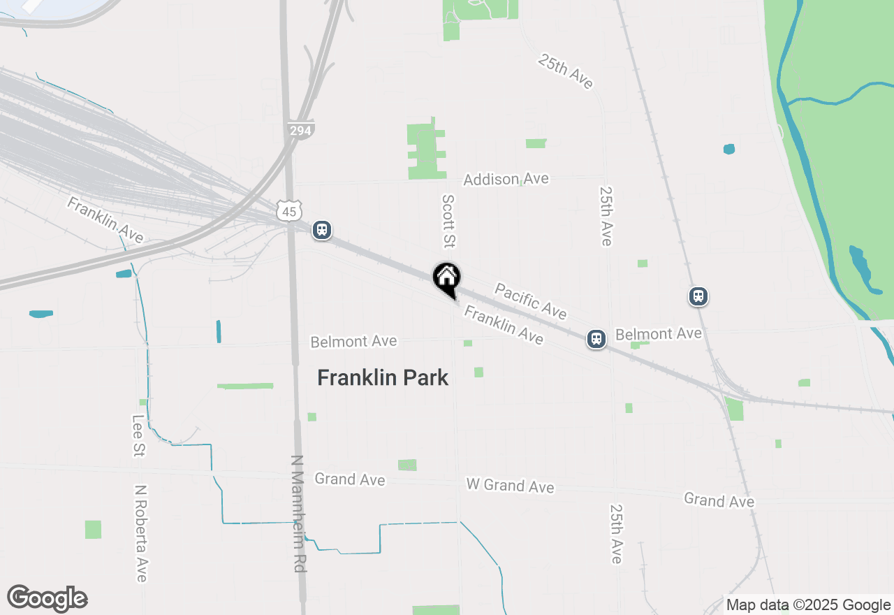 Map of 10005 Franklin Avenue, Franklin Park, IL 60131