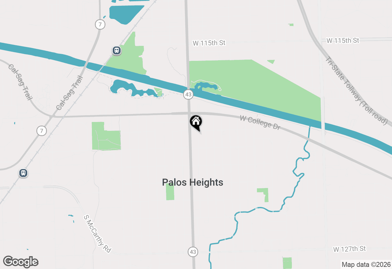 Map of 12008 S 71st Court, Palos Heights, IL 60463