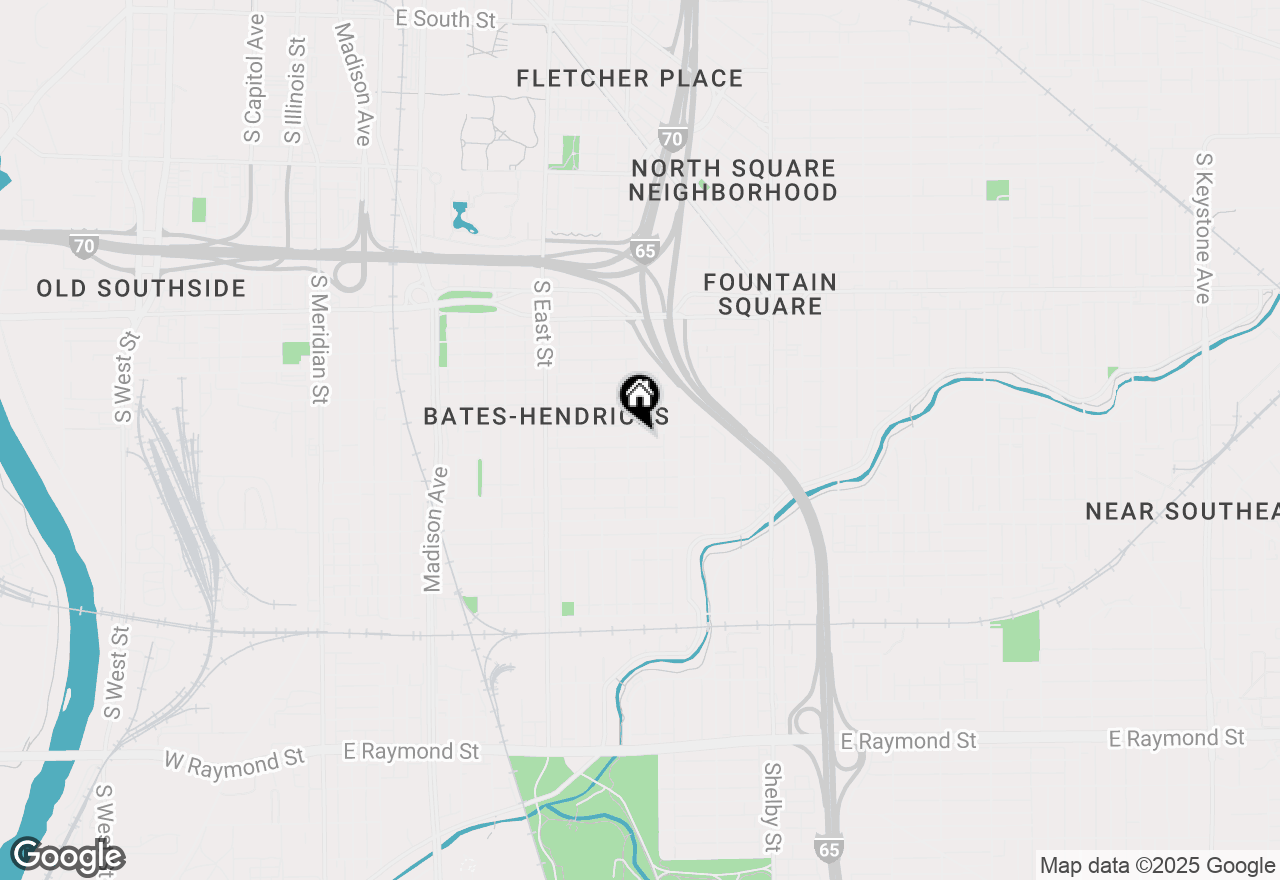 Map of 815 Cottage Avenue, Indianapolis, IN 46203