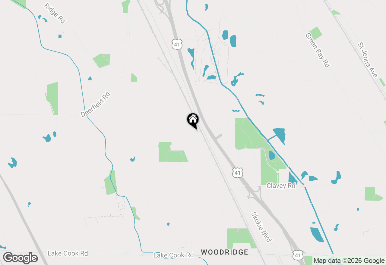 Map of 708 Barberry Road, Highland Park, IL 60035