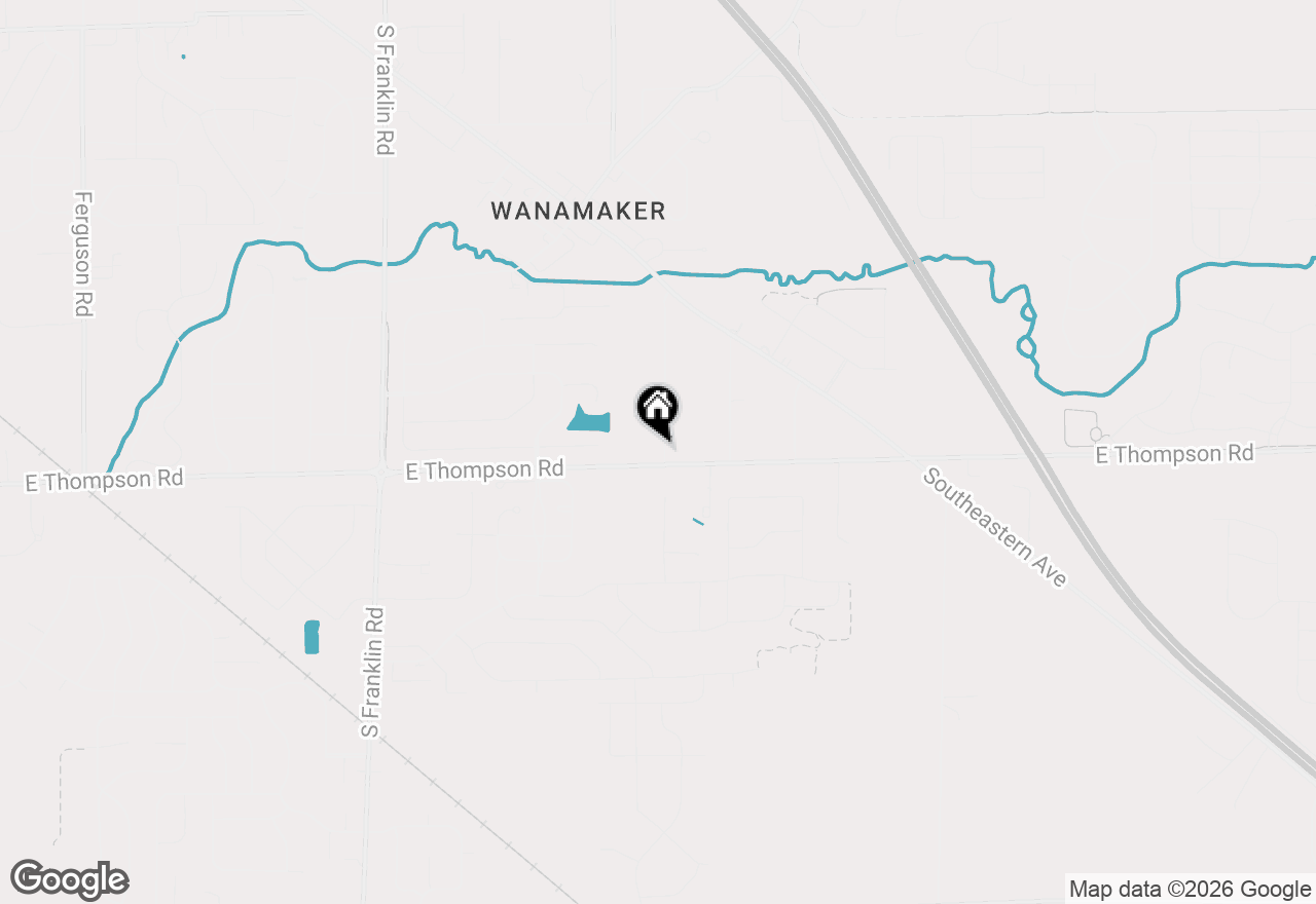 Map of 9110 E Thompson Road, Indianapolis, IN 46239
