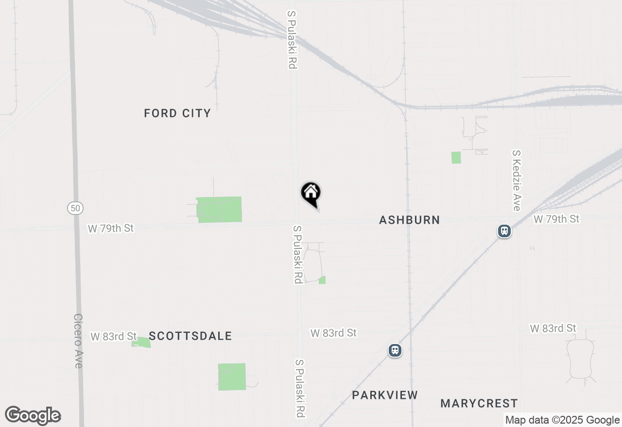 Map of 7840 S Springfield Avenue, Chicago, IL 60652