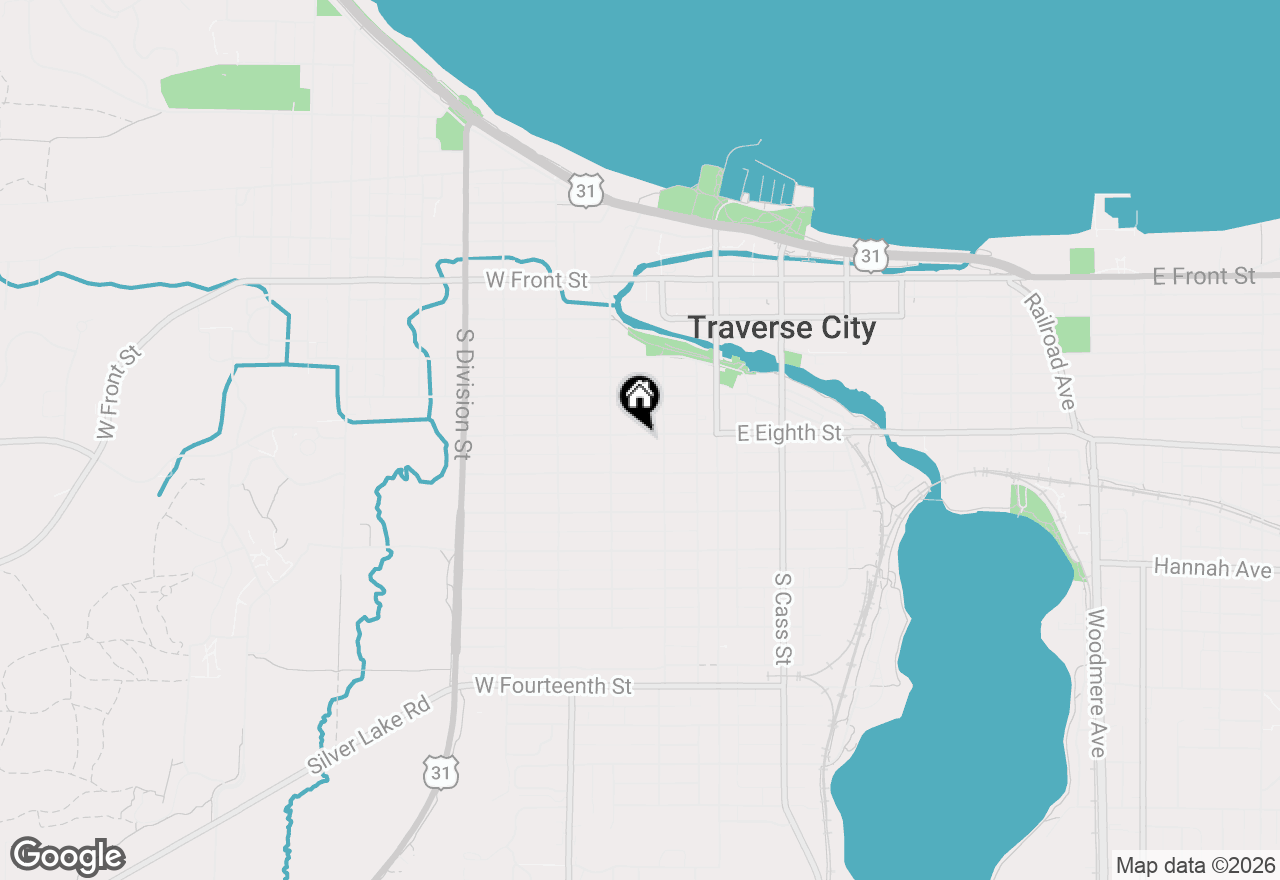 Map of 319 W Eighth Street, Traverse City, MI 49684