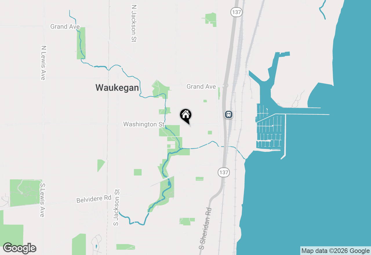 Map of 415 Washington Street #109, Waukegan, IL 60085