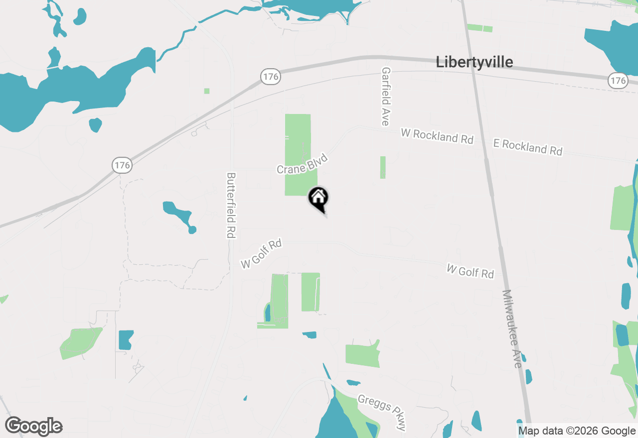 Map of 833 Fairlawn Avenue, Libertyville, IL 60048