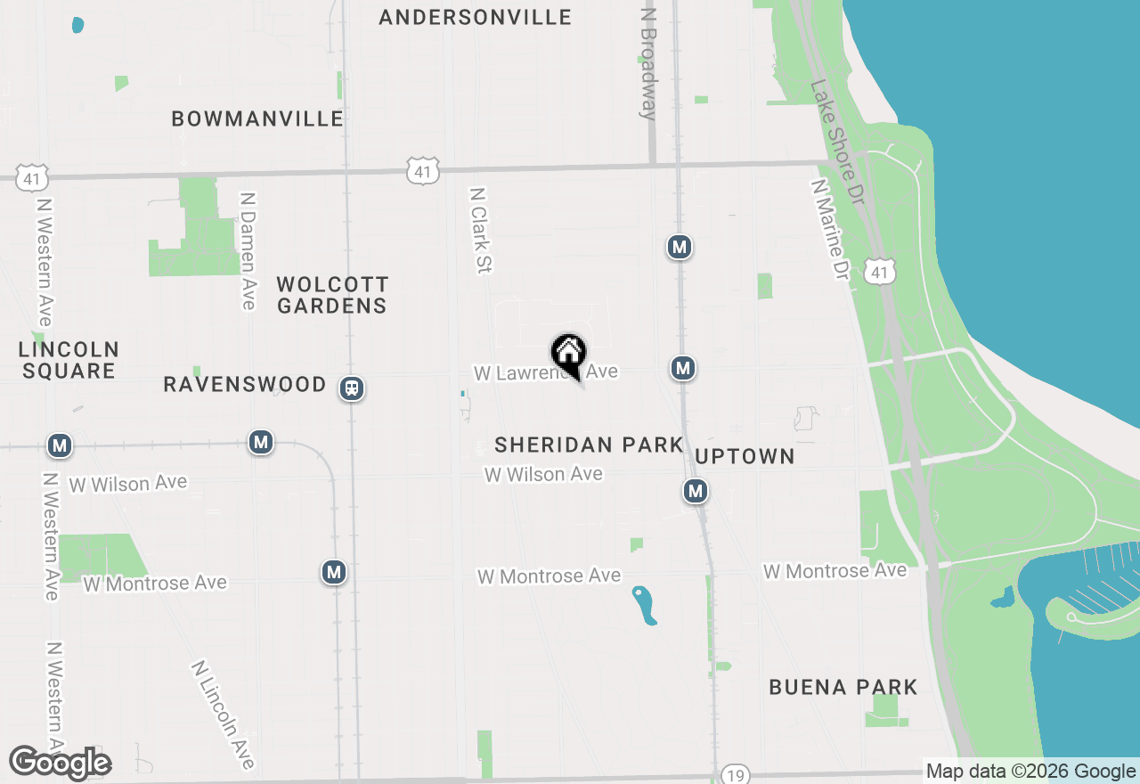 Map of 4735 N Beacon Street #303, Chicago, IL 60640