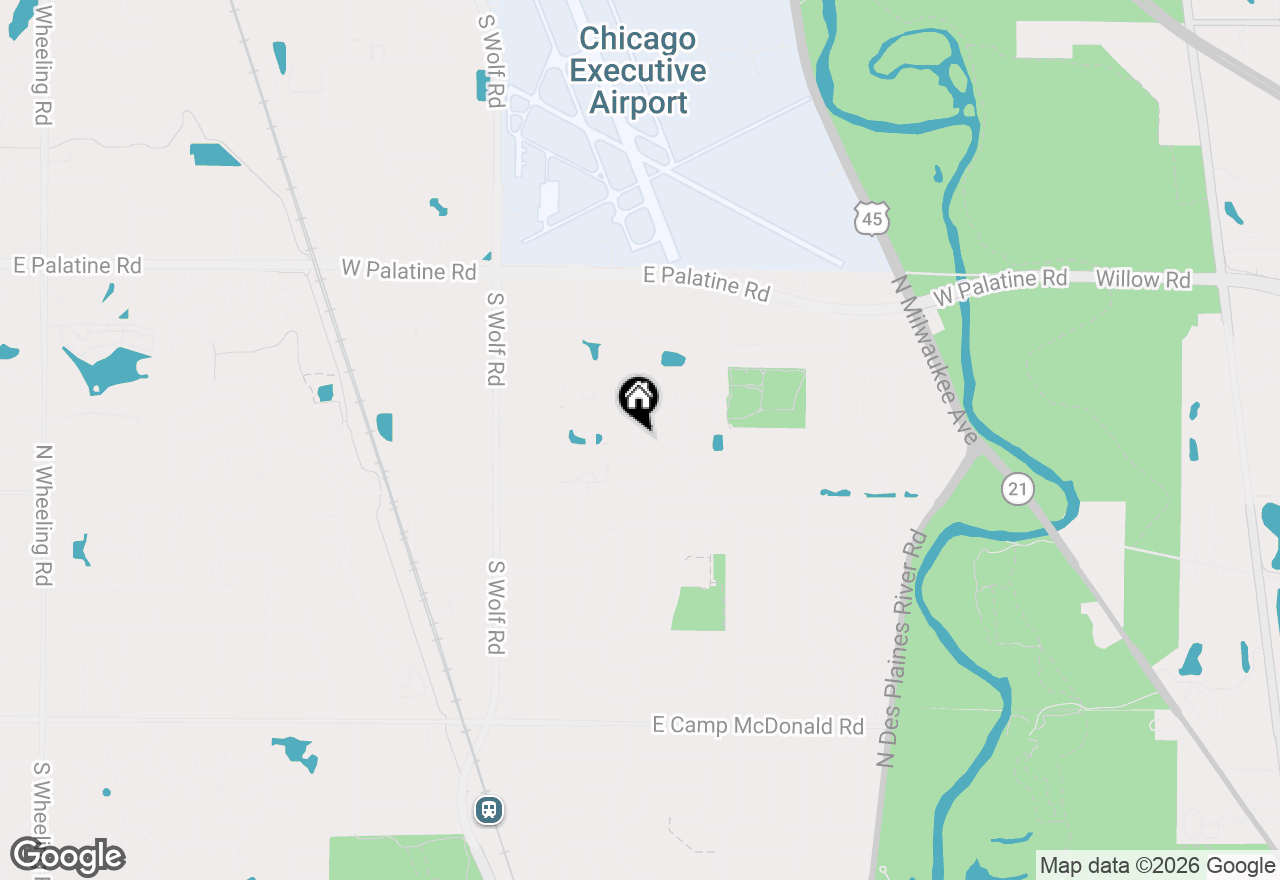 Map of 1405 Cove Drive #203A, Prospect Heights, IL 60070