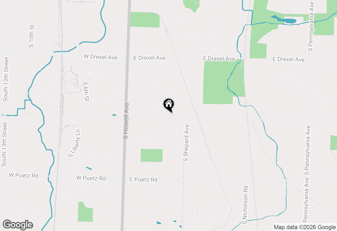 Map of 524 E Forest Hill Ave, Oak Creek, WI 53154