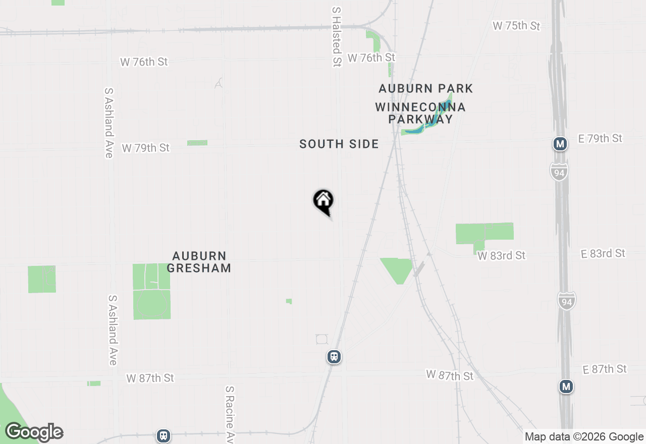 Map of 8144 S Green Street, Chicago, IL 60620
