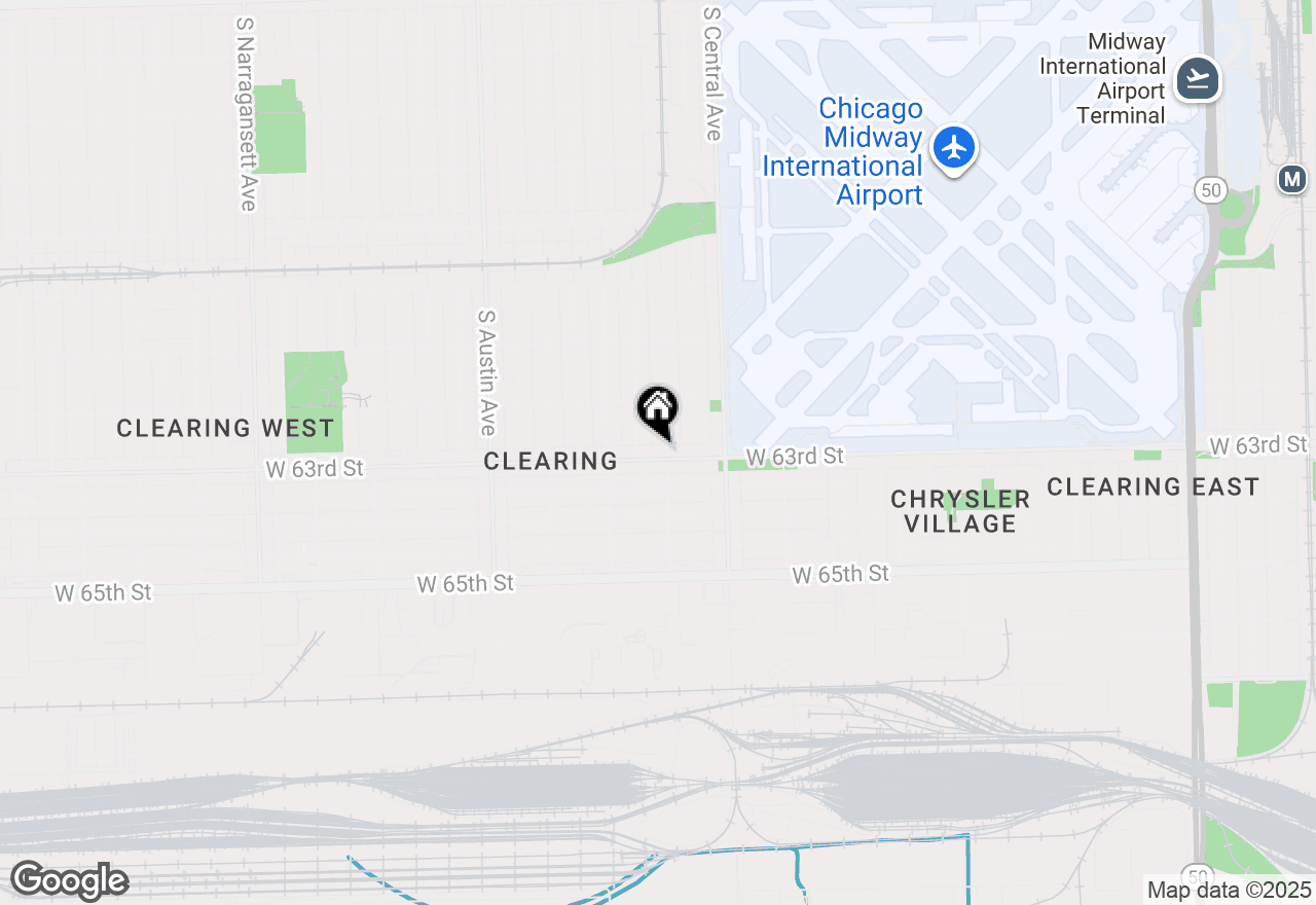 Map of 5706 W 63rd Street, Chicago, IL 60638