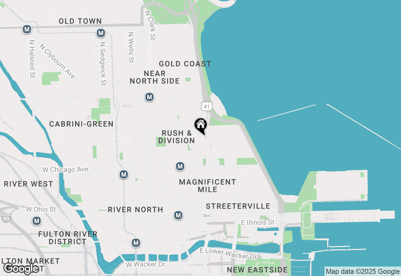 Map of 77 E Walton Street #27F, Chicago, IL 60611