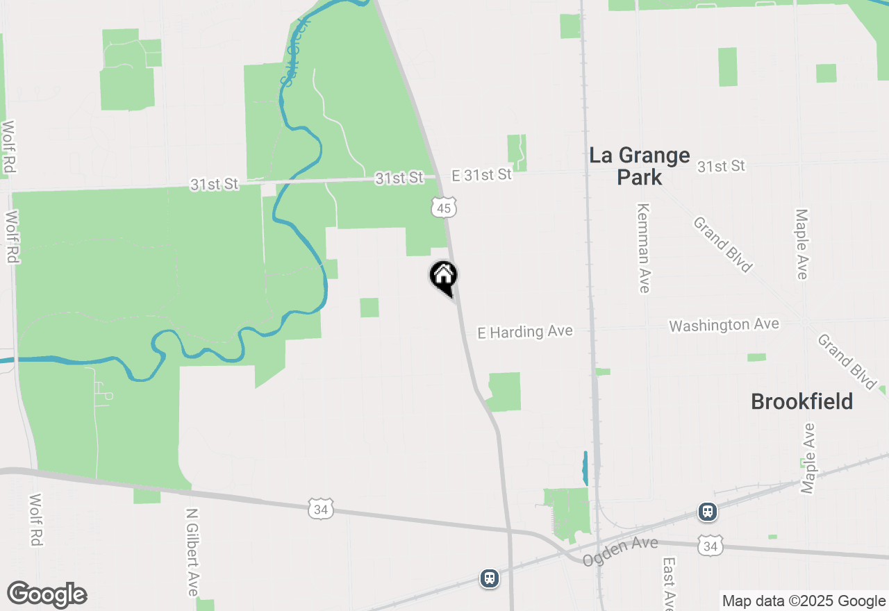 Map of 735 N Catherine Avenue, La Grange Park, IL 60526